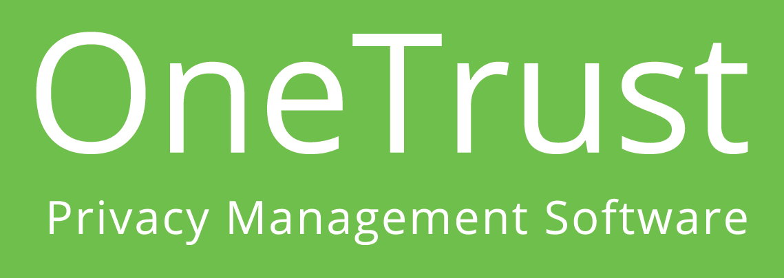 OneTrust Logo, green background with white text.